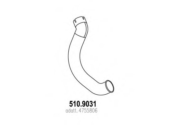 ASSO 510.9031 Exhaust Pipe